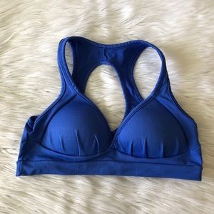 Solid Basic Blue Sports Bra Size XS-S